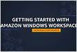 Getting started with Amazon WorkSpace